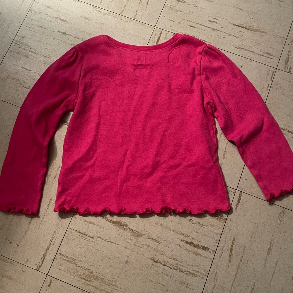 Garanimals Pink Baby Girls Long Sleeve Shirt 24 Months - Picture 5 of 5